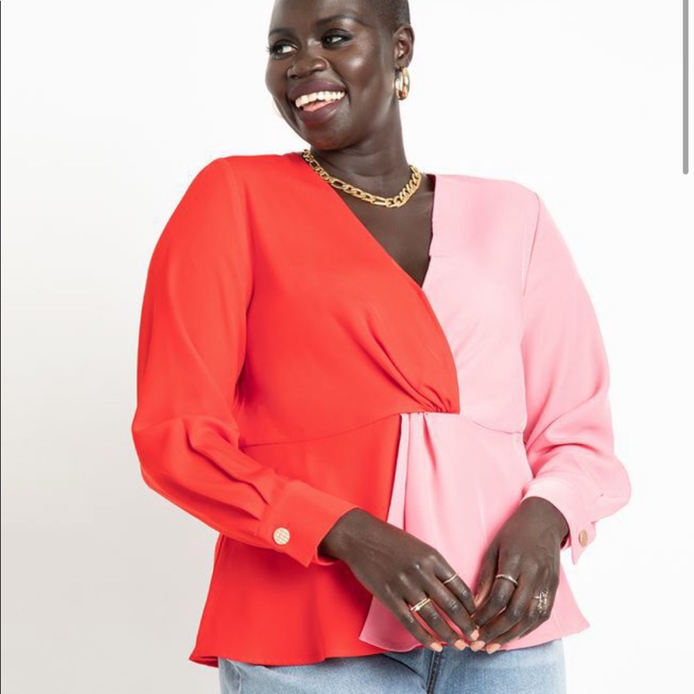 Pink & Red Blouse - Picture 1 of 3